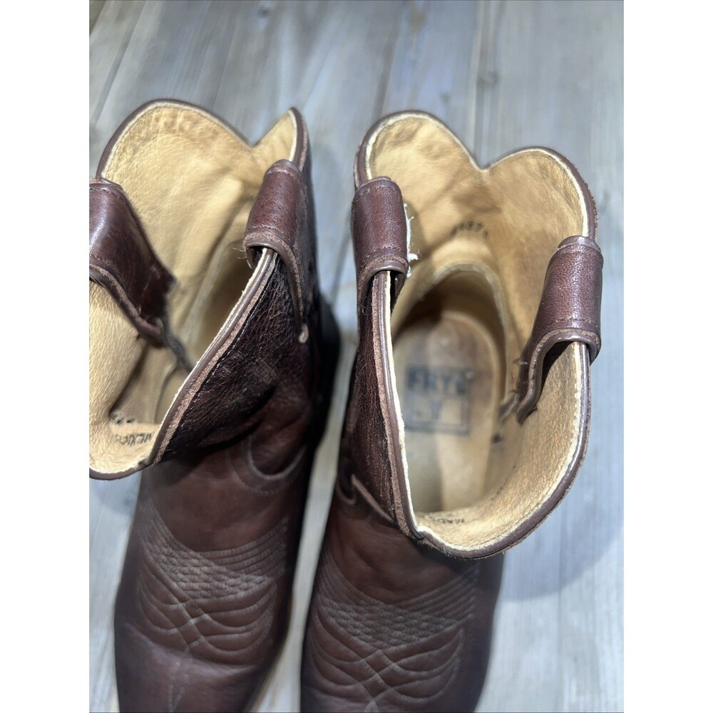Frye Billy Short Womens Boots Brown Size 8 1/2 Prairie Western  Cottage Core - Picture 3 of 12